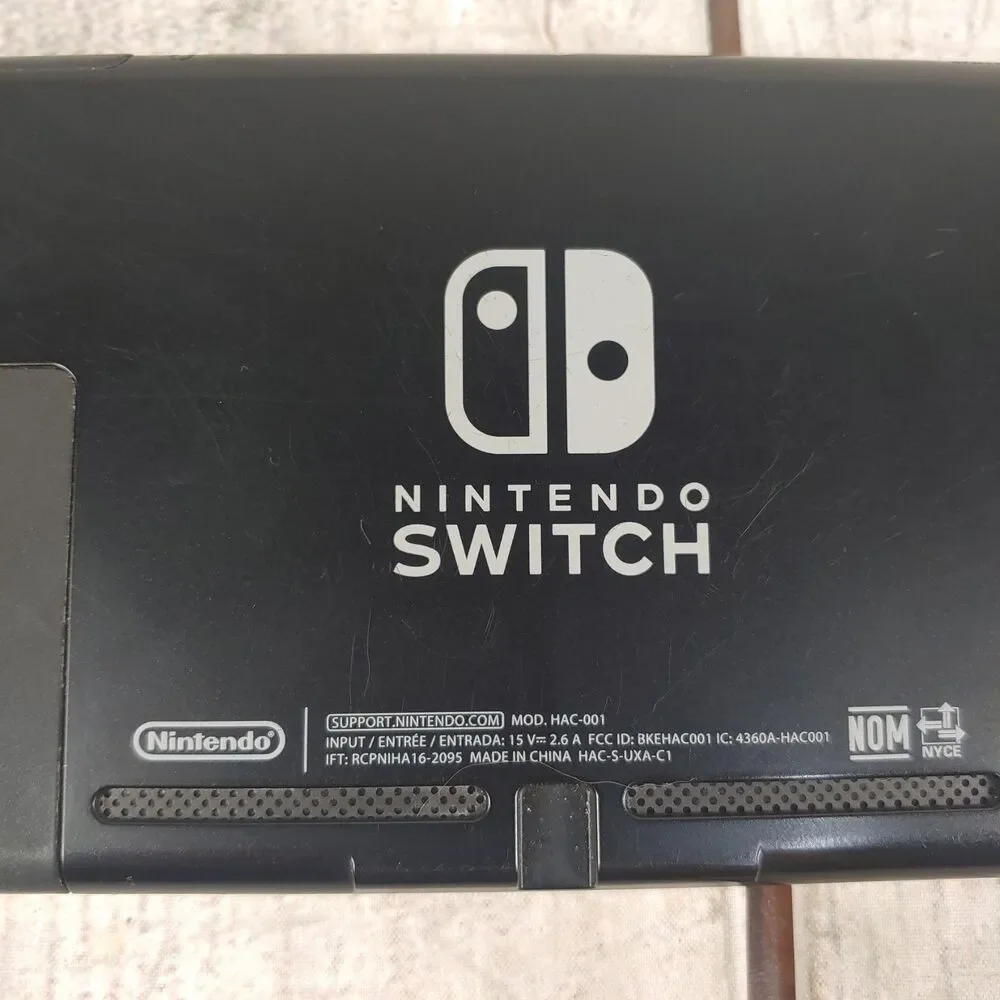 WORKING Nintendo Switch HAC-001 Console - w/ Gray 3RD PARTY Joy‑Cons - TESTED